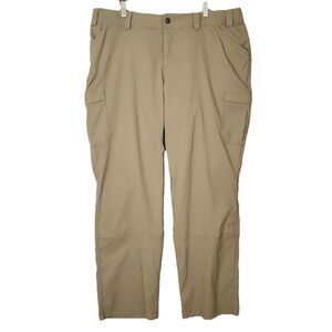 Duluth Trading Cargo Pants Womens Size 18W Tan Pockets Outdoor Utility